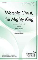 Worship Christ, the Mighty King Unison choral sheet music cover